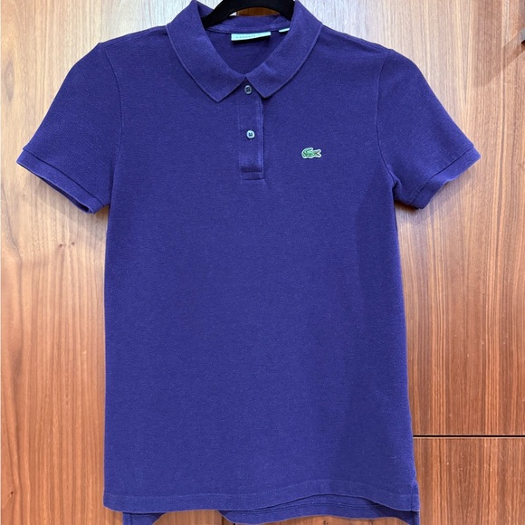 Lacoste Women’s Classic 2-button Polo Shirt Purple - Picture 1 of 7